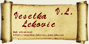 Veselka Leković vizit kartica